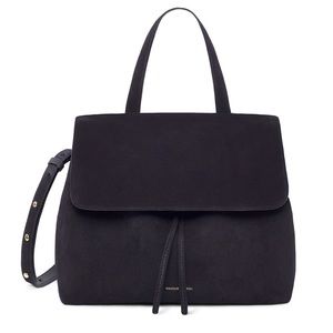 Mansur Gavriel Lady Bag - Black Suede, Full Size